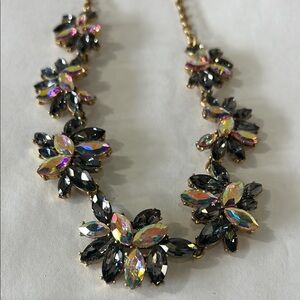 J. Crew Pink and Gray Necklace with Delicate Clusters